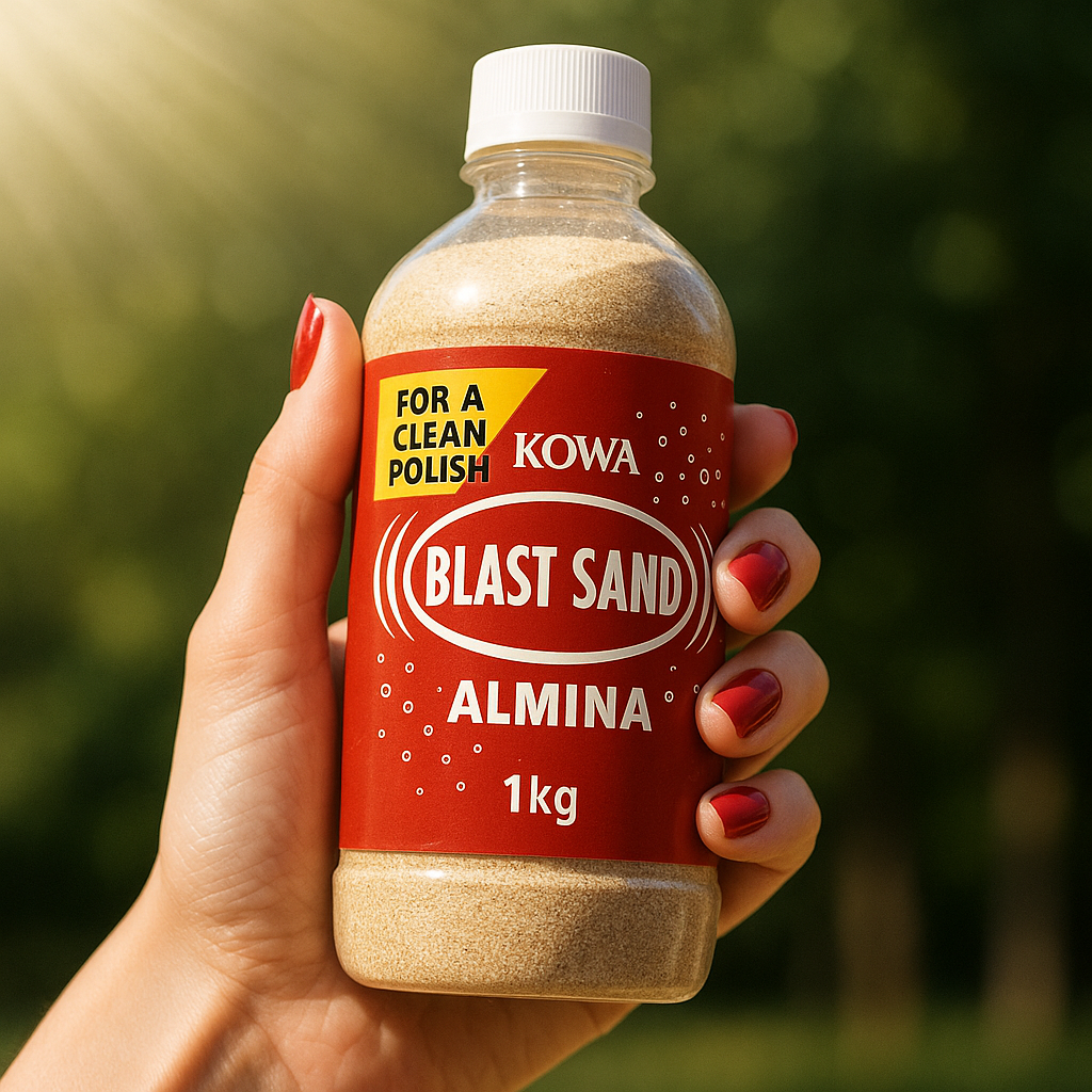 BLAST SAND ALMINA 1kg alumina blasting media for industrial surface preparation